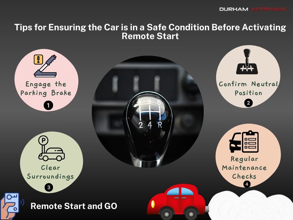 tips for ensuring the car is in a safe condition before activating remote start